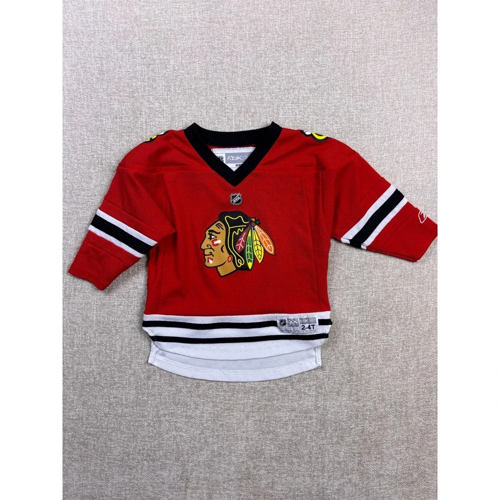 Reebok CCM NHL Chicago Blackhawks Toddler Jersey Red 2-4T Hockey Fan Apparel
